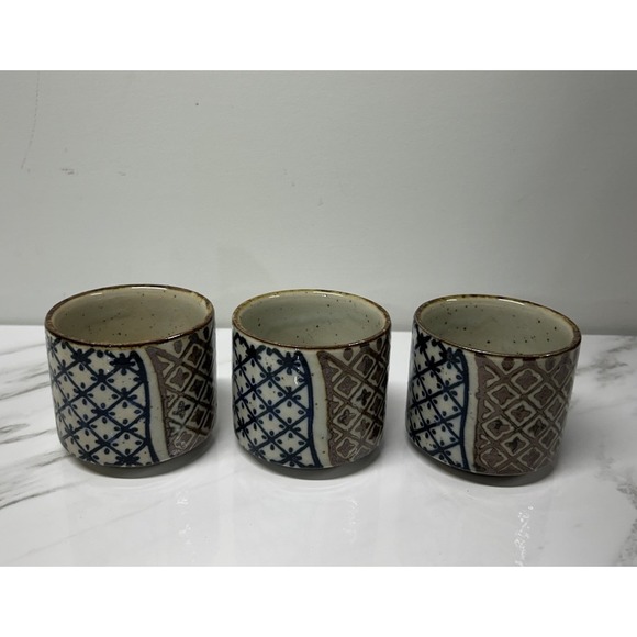 Takahashi Other - 3 Vintage Takahashi San Francisco Japanese Small Pottery Tea Cup